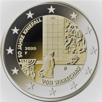 2€ Juhlaraha Saksa 2020 (A,D,F,G,J)  Polvistuminen