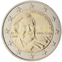 2€ Juhlaraha Saksa 2018 (A,D,F,G,J)  Helmut Schmidt