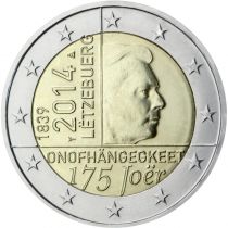 2€ Juhlaraha Luxemburg 2014  Riippumattomuus 175v