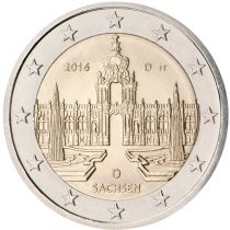 2€ Juhlaraha Saksa 2016 Zwinger Palace in Dresden-Saxony