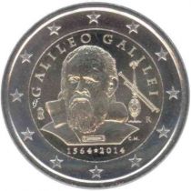 2€ Juhlaraha Italia 2014 Galileo Galilei