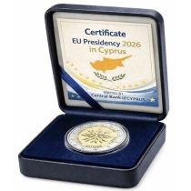 2€ Juhlaraha Kypros 2026 EU-puheenjohtaja Proof