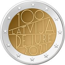 2€ Rulla Latvia 2021 De Iure