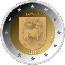 2€ Rulla Latvia 2025 Sēlijan vaakuna