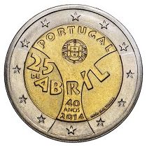 2€ Rulla Portugal 2014  Carnation Revolution 40v