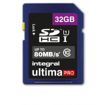 Integral SDHC 32GB Class 10 U-Pro UHS-I U1 80MB/s Read