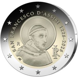 2€ Rulla Italia 2026 Francesco d'Assisi