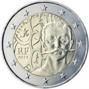 2€ Rulla Ranska 2013 "Pierre de Coubertin"