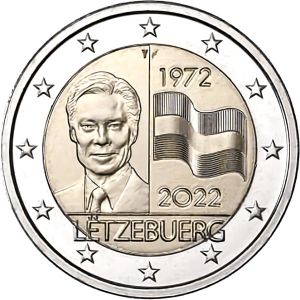 2€ CC Luxemburg 2022 50th Anniversary of the Luxembourg Flag