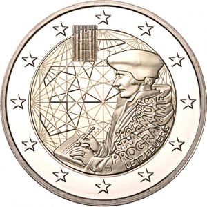 2€ Juhlaraha Luxemburg 2022 Erasmus