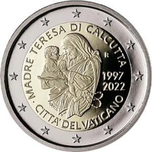 2€ Juhlaraha Vatikaani 2022 25th Anniversary of the death of Mother Teresa of Calcutta