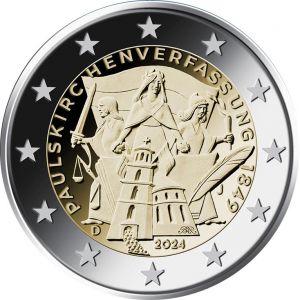 2€ CC Germany 2024 Paulskirche (A,D,F,G,J)