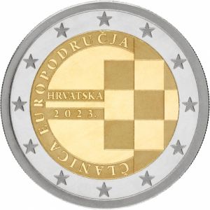 2€ Juhlaraha Kroatia 2023 Euroalueen jäsen