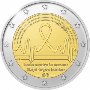 2€ Juhlaraha Belgia 2024 Taistelu syöpää vastaan
