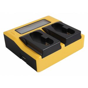 Canon LP-E4 LP-E19 laturi 2 akulle (7686)