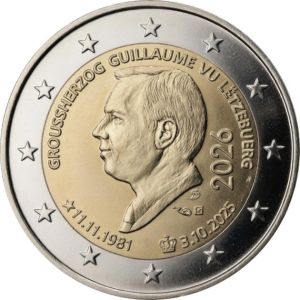 2€ CC Luxemburg 2026 Grand Duke's Official Birthday