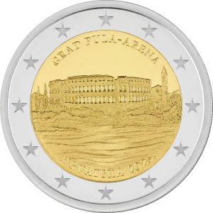 2€ Juhlaraha Kroatia 2025 City of Pula–Arena