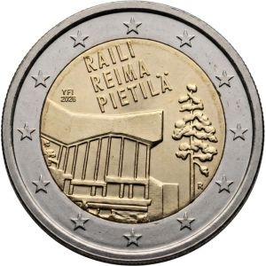 2€ Juhlaraha Suomi 2026 Raila ja Reima Pietilä ,rullasta