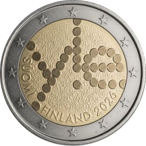 2€ Juhlaraha Suomi 2026 Yle ,rullasta