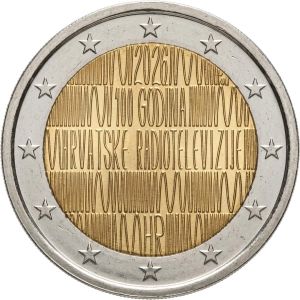 2€ Juhlaraha Kroatia 2026 Radio ja TV