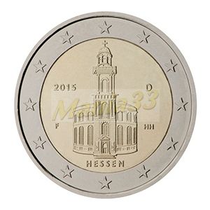 2€ Juhlaraha Saksa 2015 Hessen Paavalin kirkko