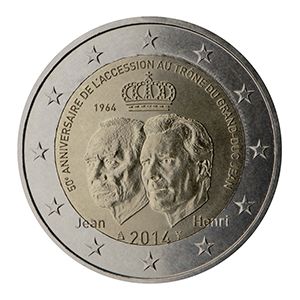 2€ Juhlaraha Luxemburg 2014  Grand-Duke Jean