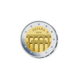 2€ Rulla Espanja 2016 Aqueduct of Segovia