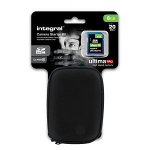Integral UltimaPro SDHC Class 10 8GB +camera case