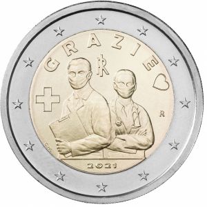 2€ Juhlaraha Italia 2021 Kiitos