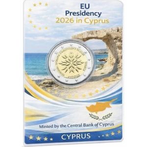 2€ Juhlaraha Kypros 2026 EU-puheenjohtaja , BU Kortissa