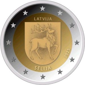 2€ Rulla Latvia 2025 Sēlijan vaakuna