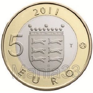5 Euro Proof  Maakuntaraha Pohjanmaa