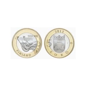 5 Euro UNC Maakuntien rakennukset - Karjala – Imatrankosken voimala