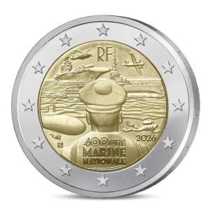 2€ Rulla Ranska 2026 Laivasto