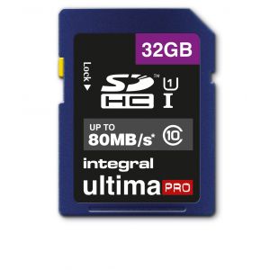 Integral SDHC 32GB Class 10 U-Pro UHS-I U1 80MB/s Read