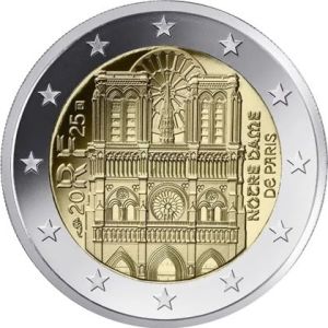 2€ Roll France 2025 Notre Dame